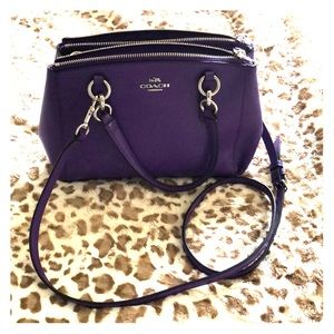 Purple coach purse